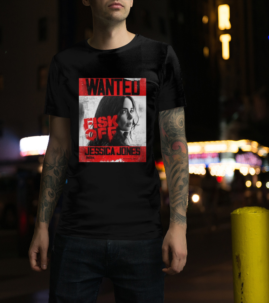 Wanted Jessica Jones Fisk Off Daredevil Born Again Season 2 T-Shirt
