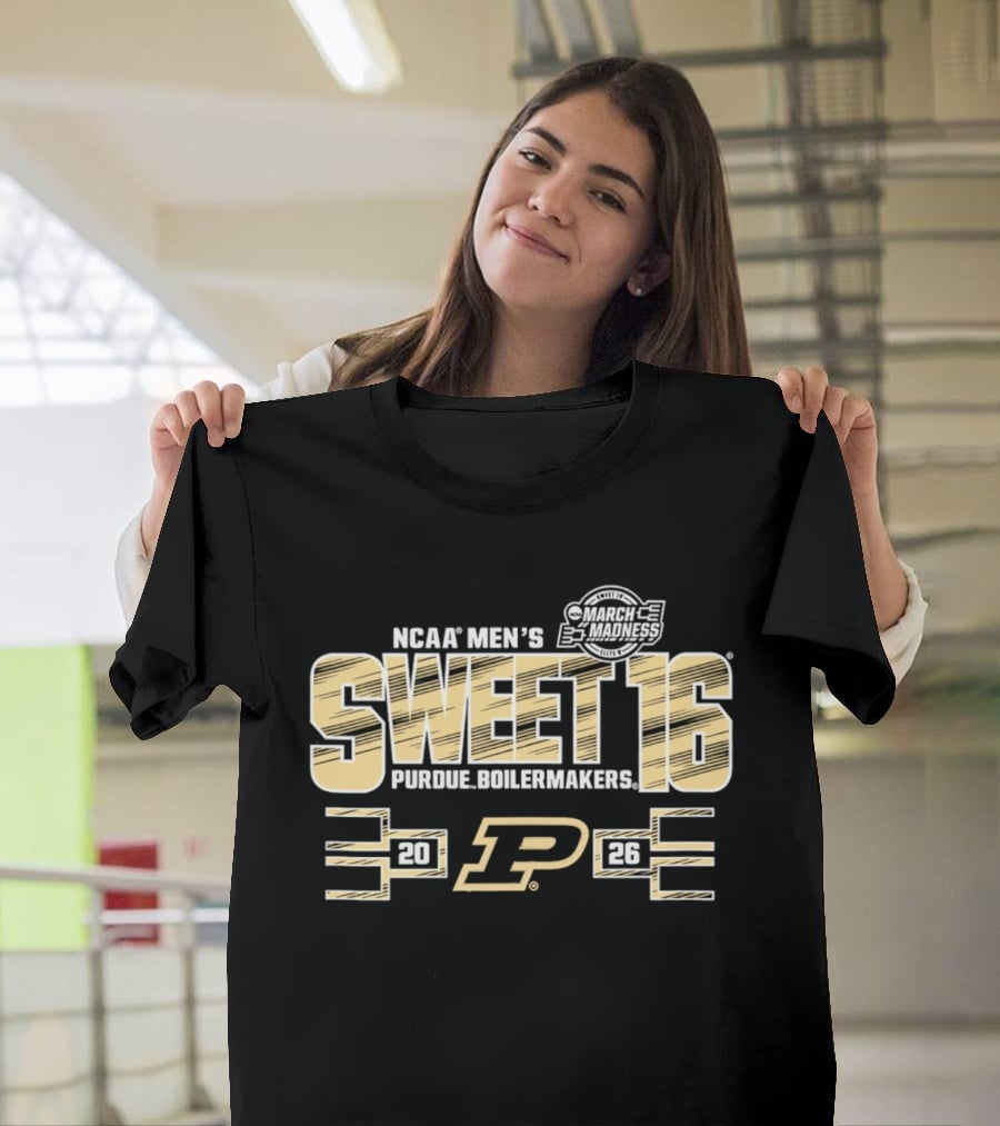 NCAA Men's Sweet 16 2026 Purdue Boilermakers March Madness T-Shirt