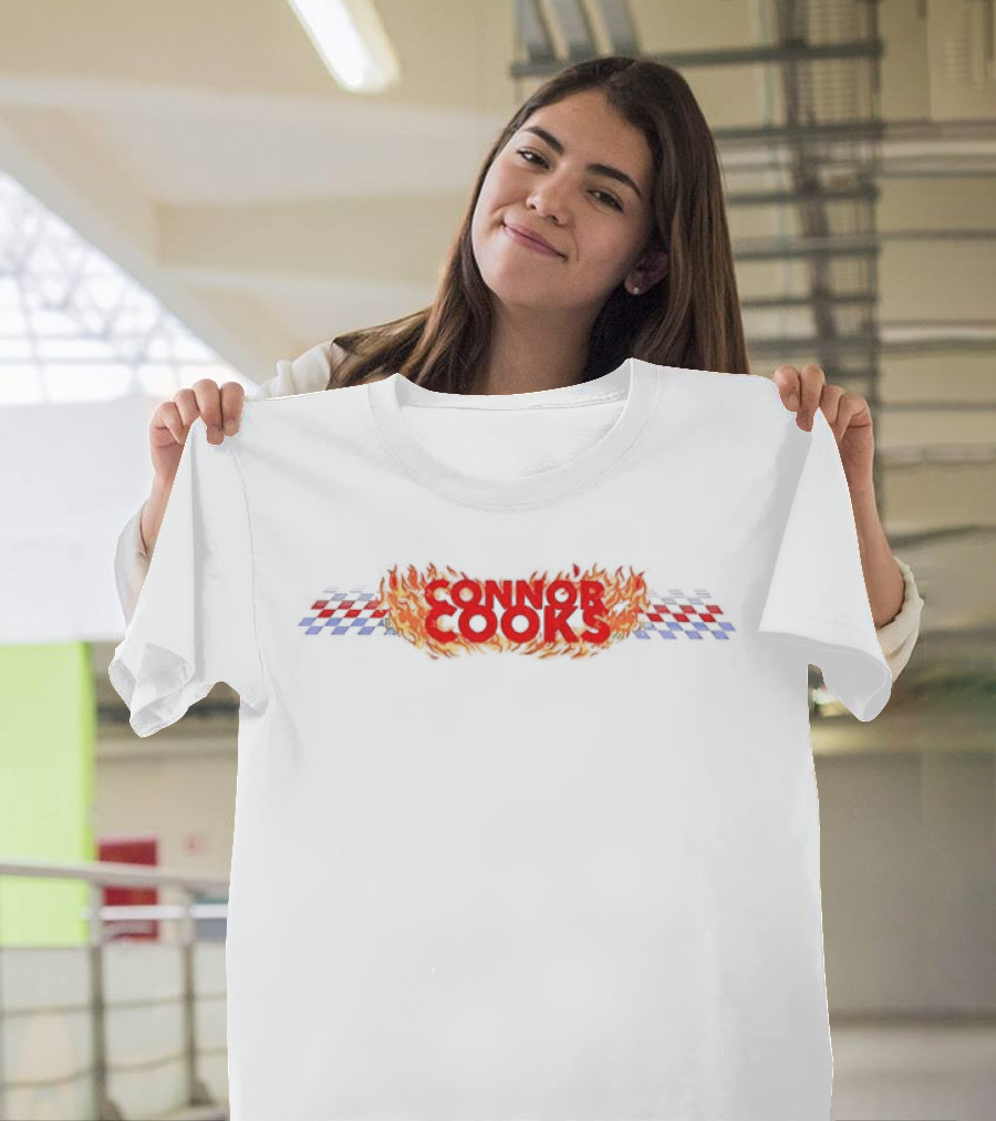 Connor Cooks 88 Wendy's Racing Flame T-Shirt