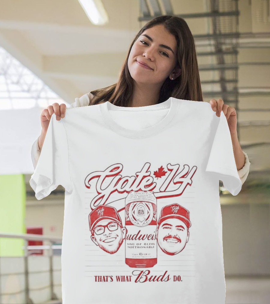 Gate 74 Budweiser Beer Buds Baseball Hat T-Shirt