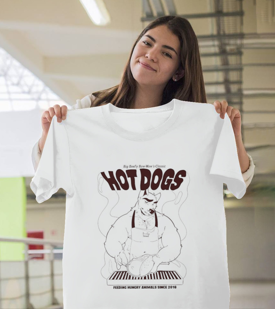 Hot Dogs Feeding Hungry Animals Since 2016 BBQ Chef T-Shirt