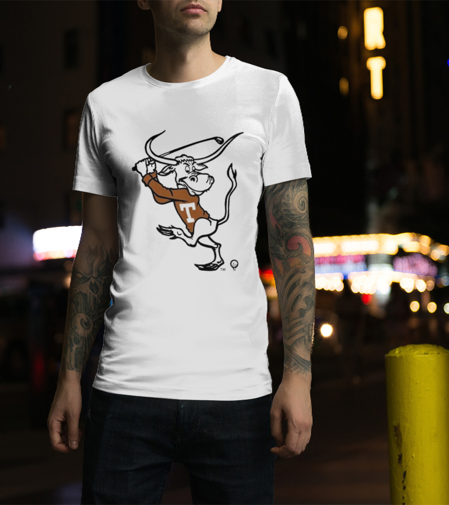 Texas Longhorn Swinging Bull Men's Golf T-Shirt