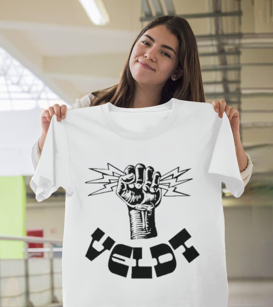 Invisible Youth Empowered Fist With Electric Thunderbolts Veldt T-Shirt