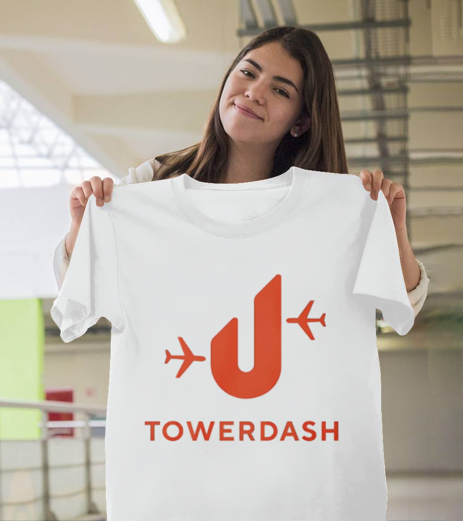 TOWER DASH Airplanes Iconic Red U Shape T-Shirt