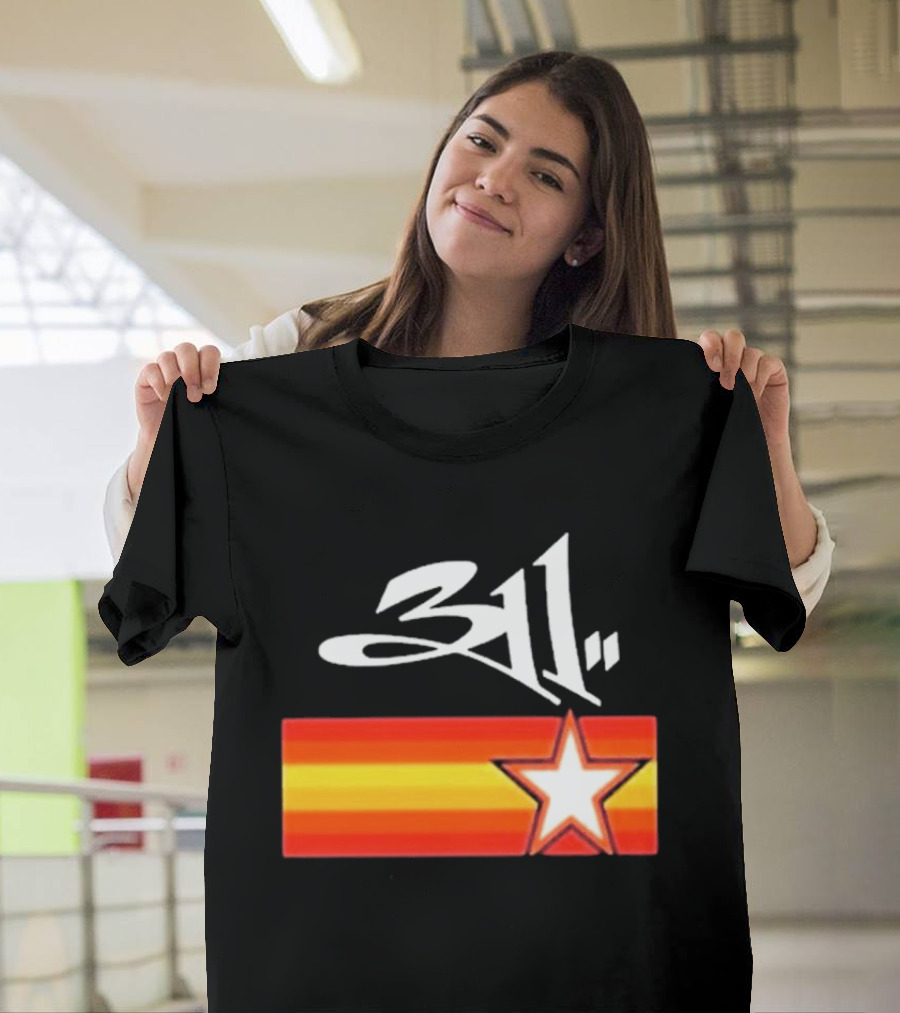311 Band March 14 2026 Houston Star And Stripes T-Shirt