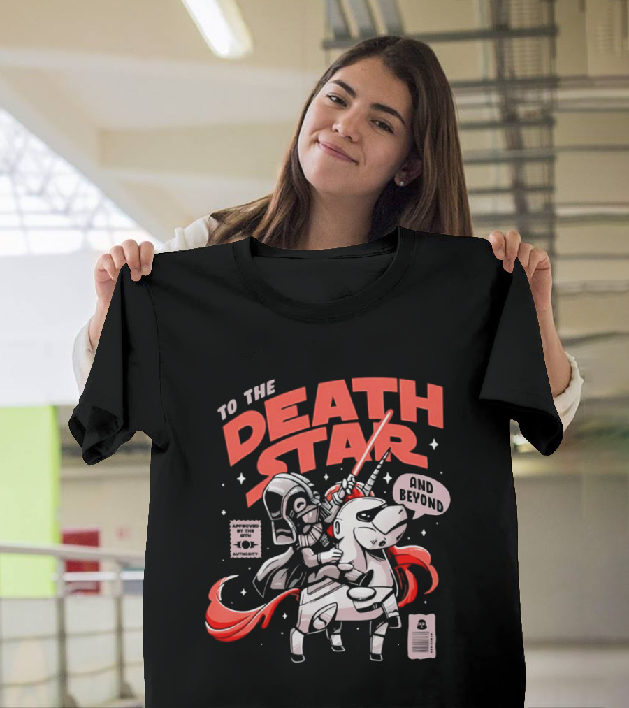 To The Death Star And Beyond Unicorn Wars T-Shirt