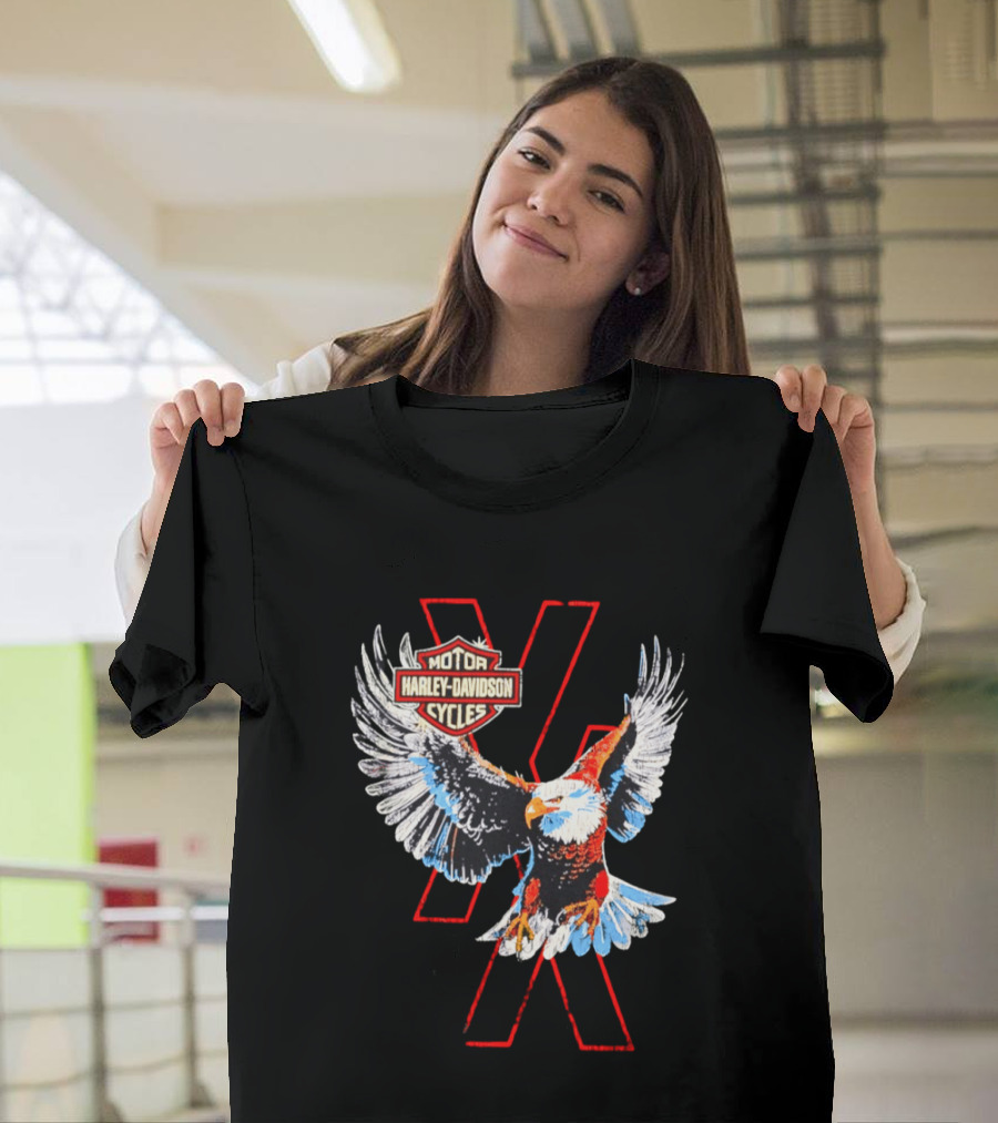 Machine Gun Kelly Harley Davidson X MGK Lost Americana Flying Eagle Cycles T-Shirt