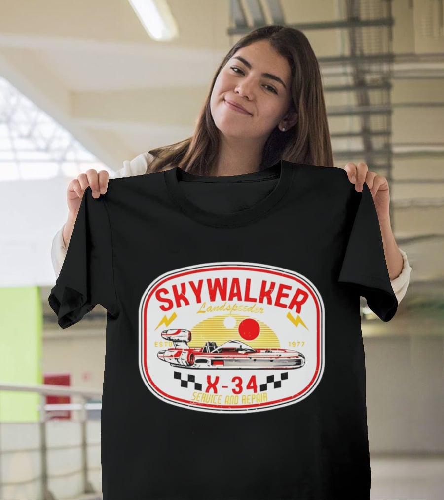 Skywalker Landspeeder X 34 Service And Repair Estd 1977 T-Shirt