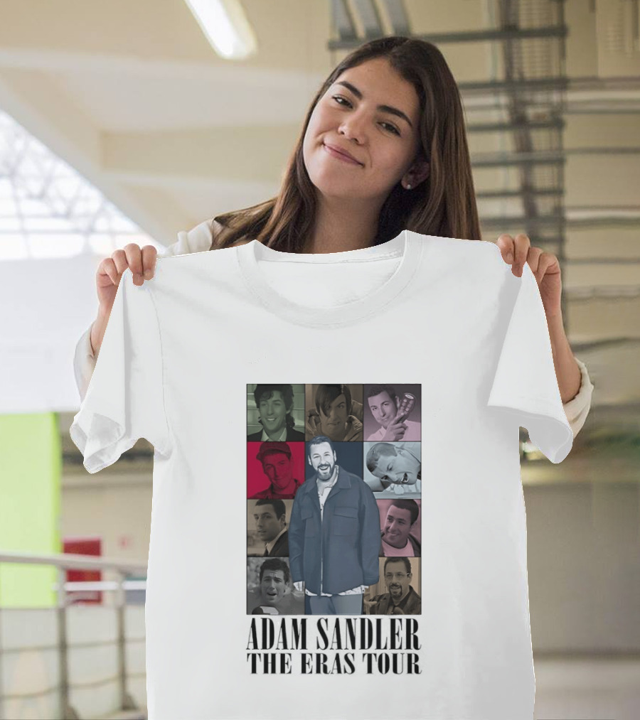 Adam Sandler The Eras Tour Nine Iconic Characters Collage T-Shirt