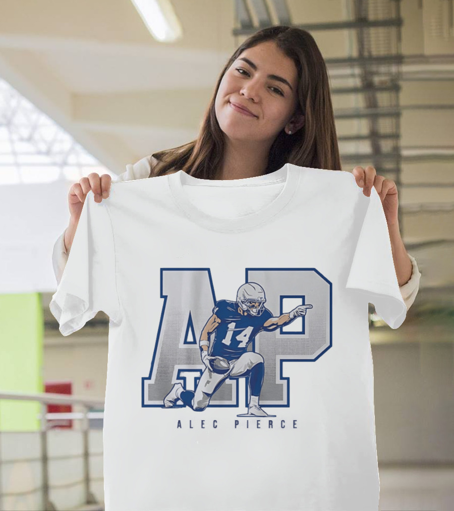 Alec Pierce 14 Index Finger AP Indianapolis Colts Football T-Shirt
