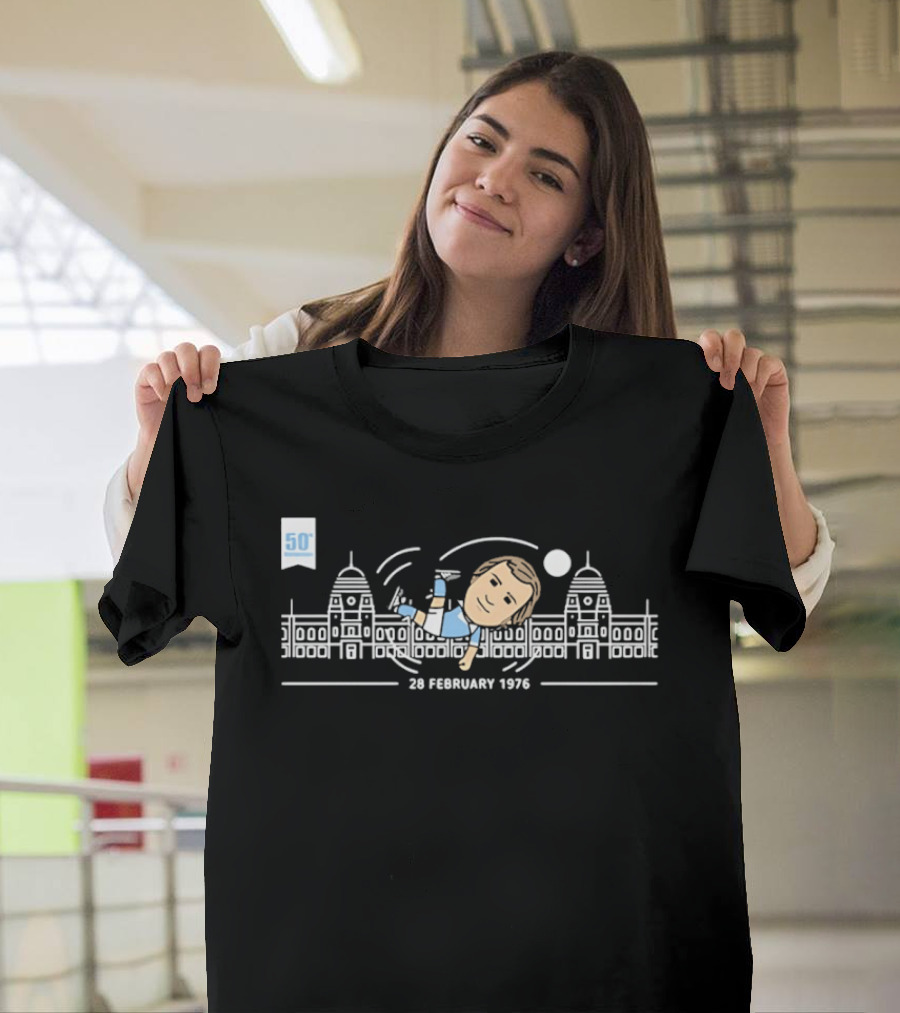 50th Anniversary 28 February 1976 Wembley Stadium Soccer Celebration T-Shirt