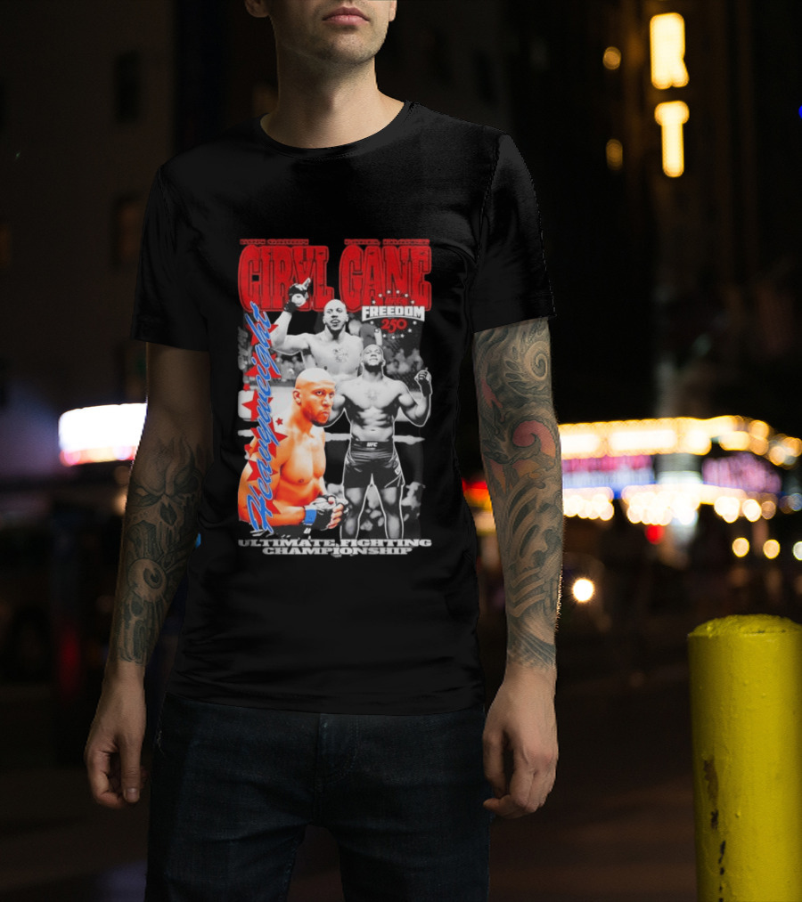 Ciryl Gane UFC Heavyweight Bon Gamin Paris Freedom 250 T-Shirt