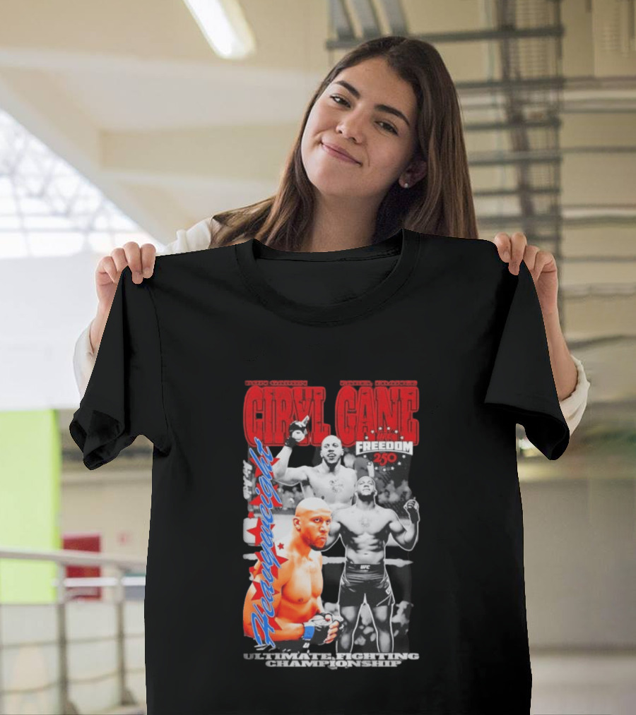 Ciryl Gane UFC Heavyweight Bon Gamin Paris Freedom 250 T-Shirt