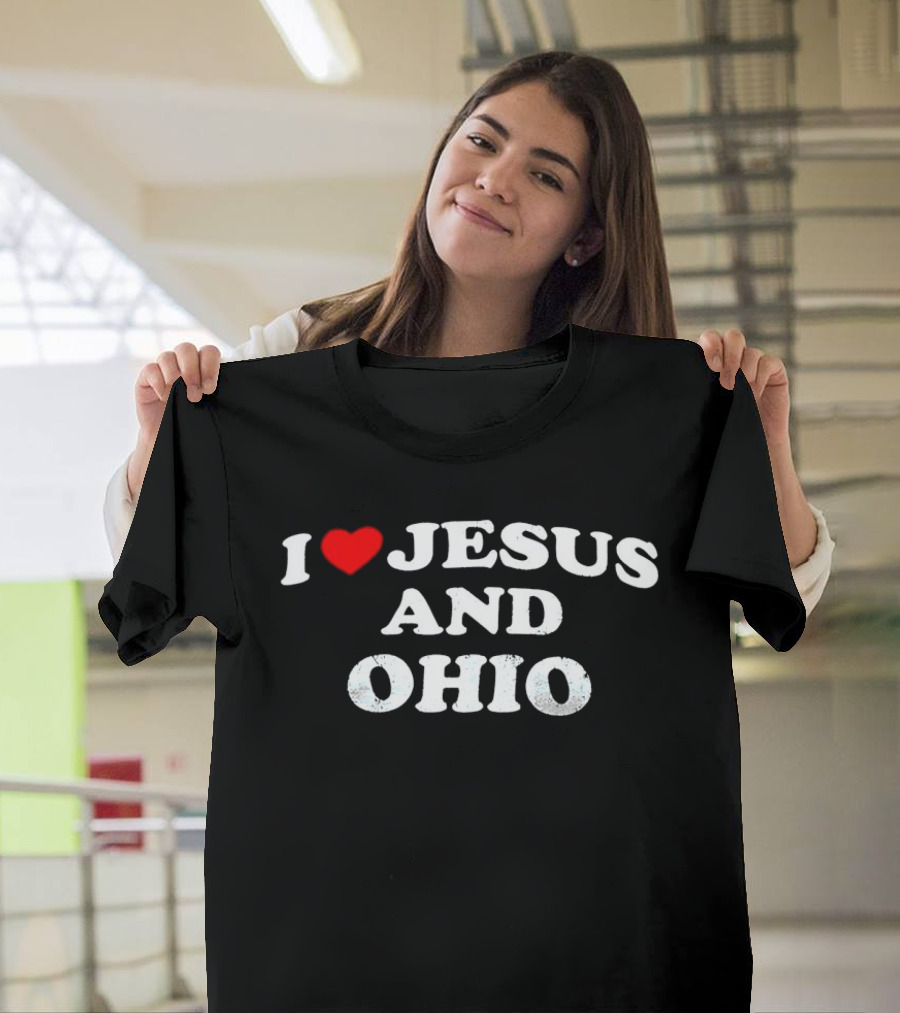 I Love Jesus Heart Ohio Passion T-Shirt