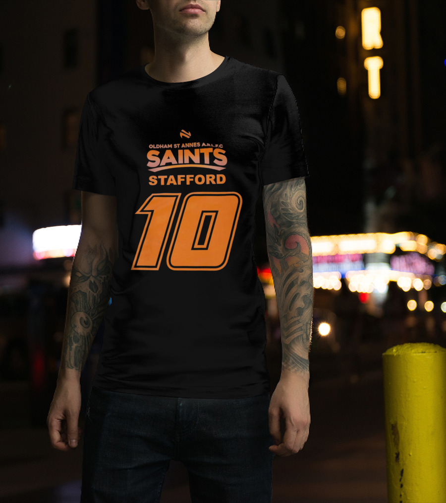 Oldham St Annes ARLFC Saints Stafford Number 10 T-Shirt