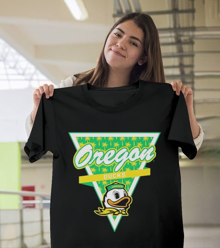 Oregon Ducks Palm Tree Triangle T-Shirt