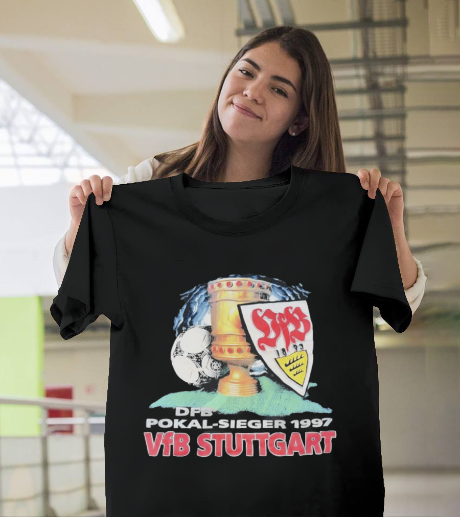 DFB Pokal Sieger 1997 VfB Stuttgart Trophy Ball T-Shirt