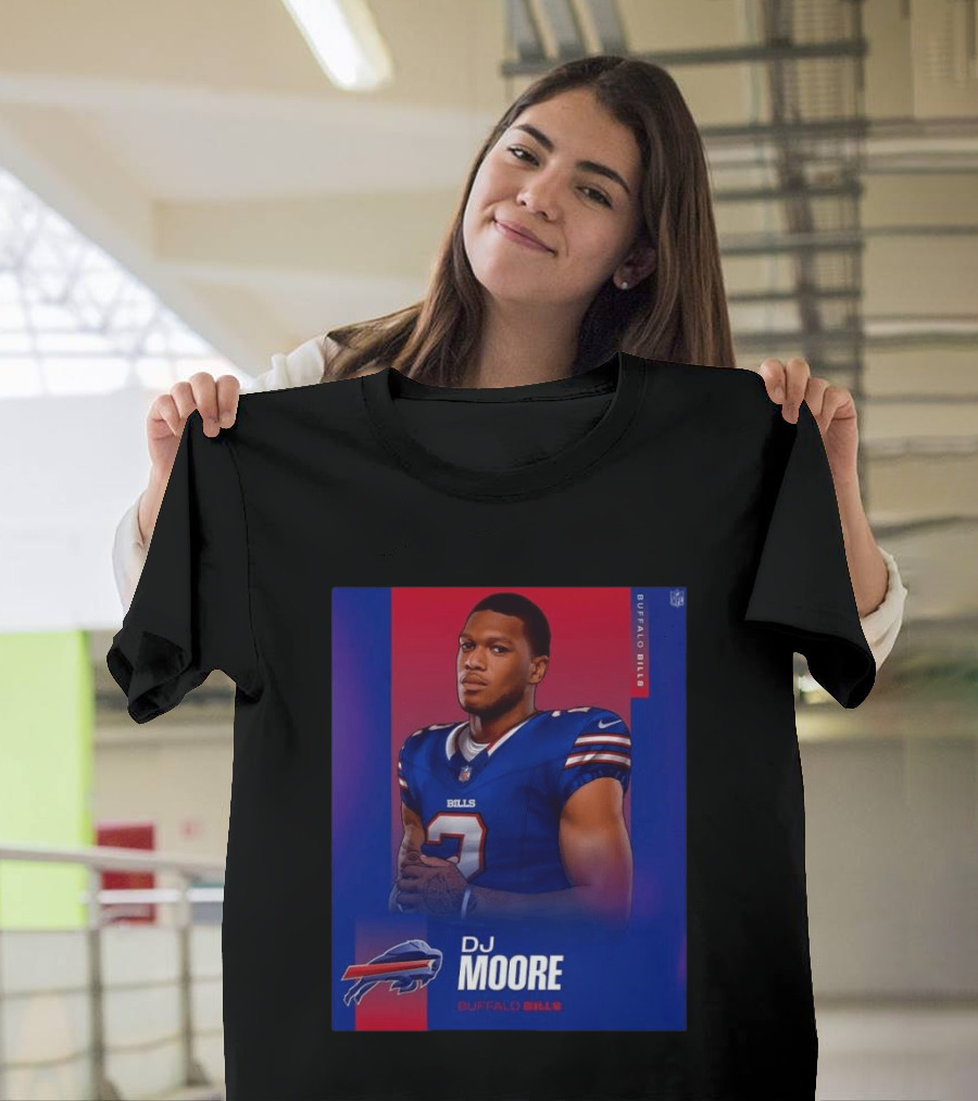 DJ Moore Buffalo Bills 2026 NFL Team Edition T-Shirt