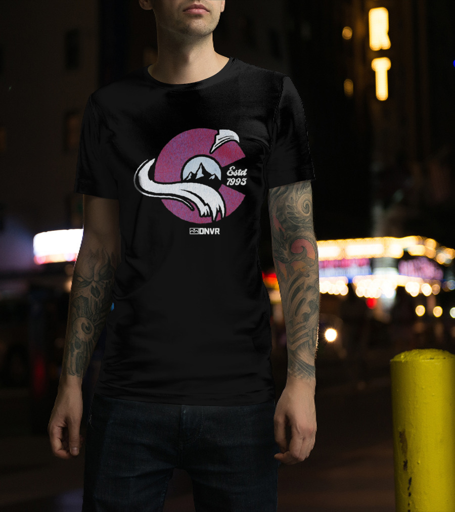 DNVR Colorado Avalanche Ice Hockey Est 1995 T-Shirt