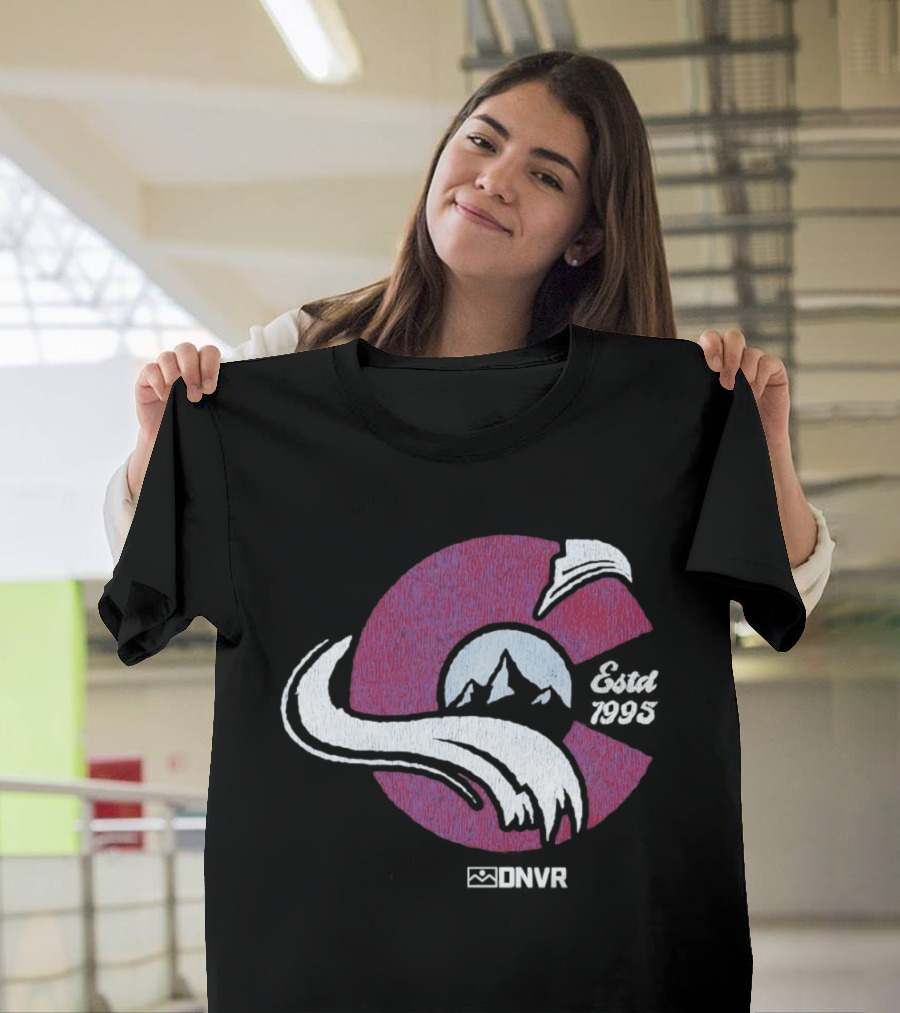 DNVR Colorado Avalanche Ice Hockey Est 1995 T-Shirt