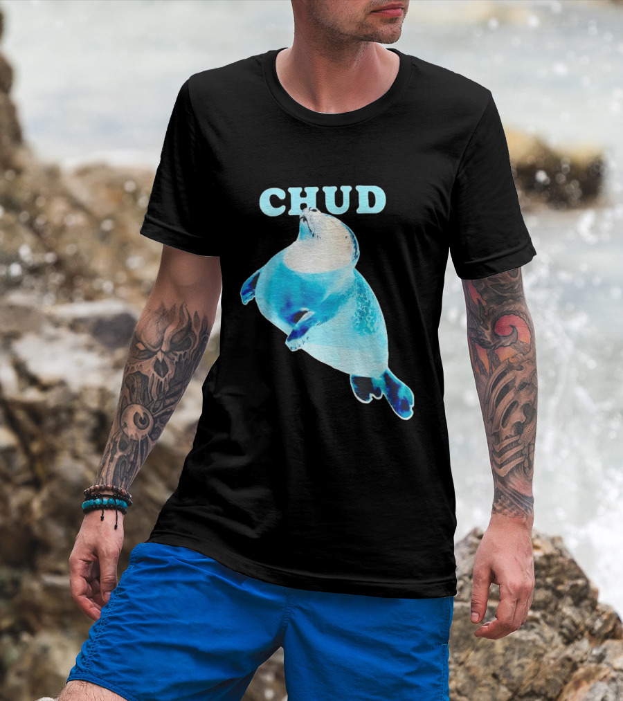 CHUD Seal Floating In Blue Water T-Shirt