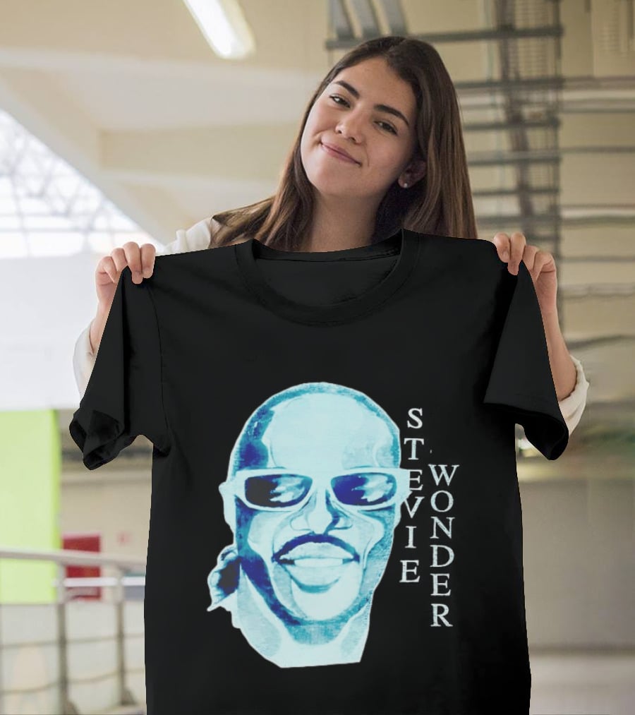 Stevie Wonder Signed Sealed Delivered Blue T-Shirt