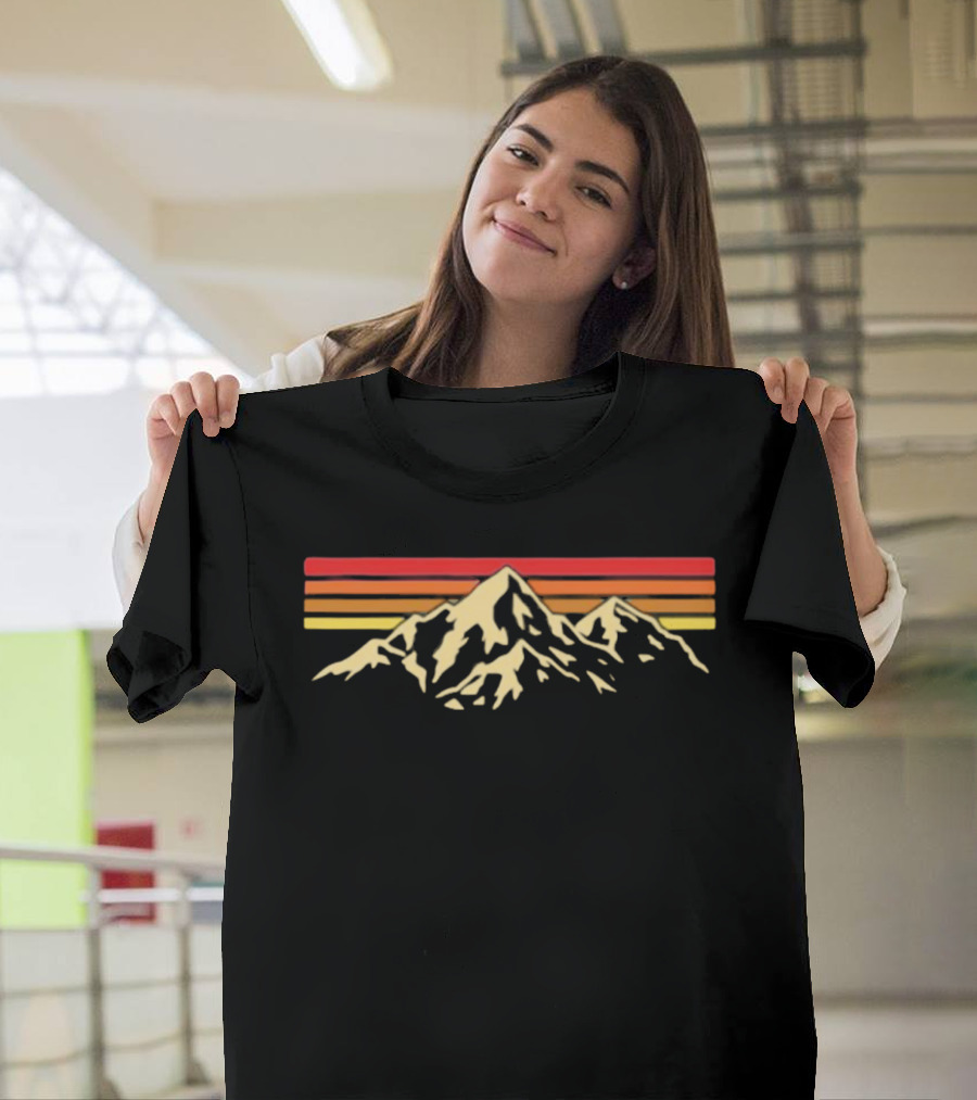 American Classic Randall Potts Mountain Vintage Sunset Retro Mountains T-Shirt