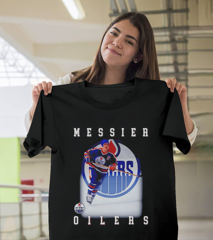 Edmonton Oilers Mark Messier Legendary Hockey Player Iconic Team Legacy T-Shirt