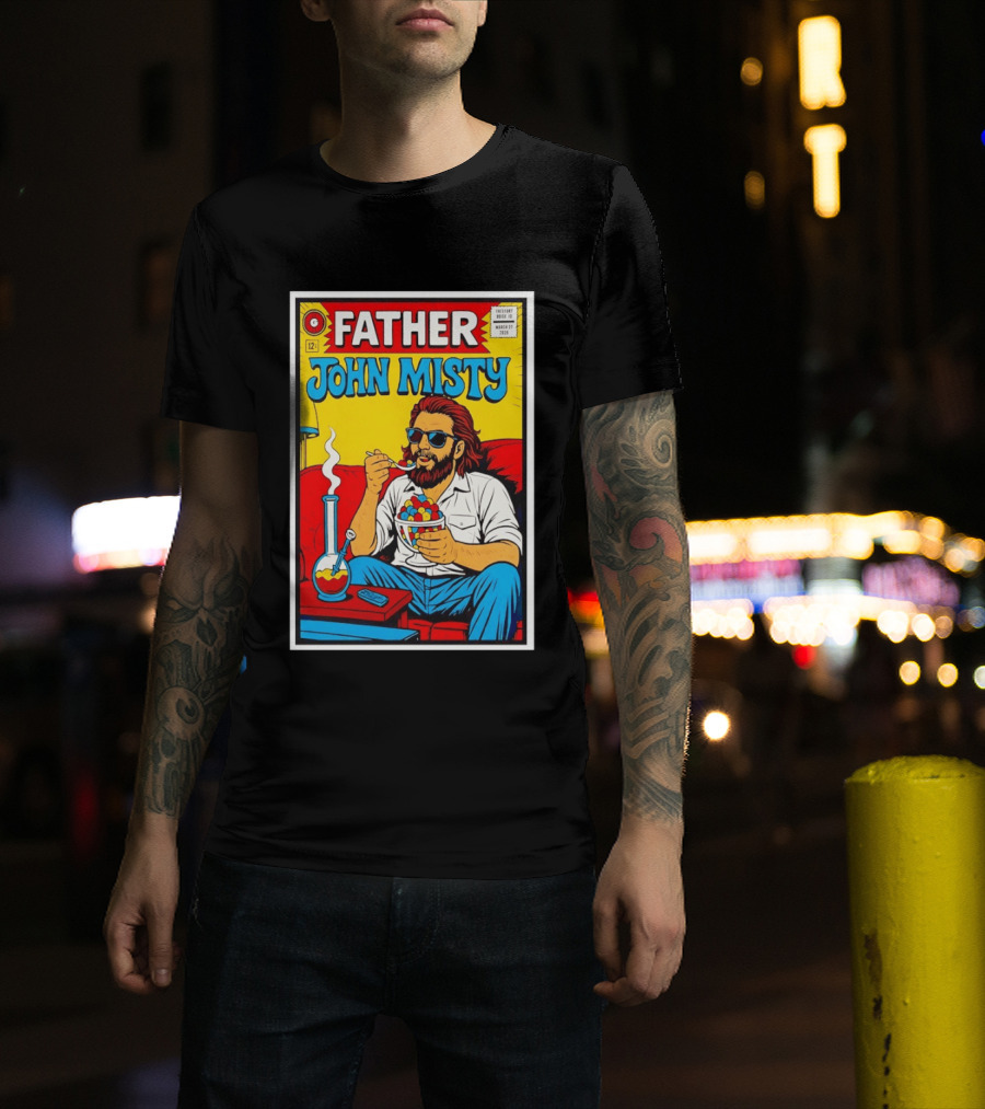 Father John Misty Trefort Music Hall March 27 2026 Comic T-Shirt