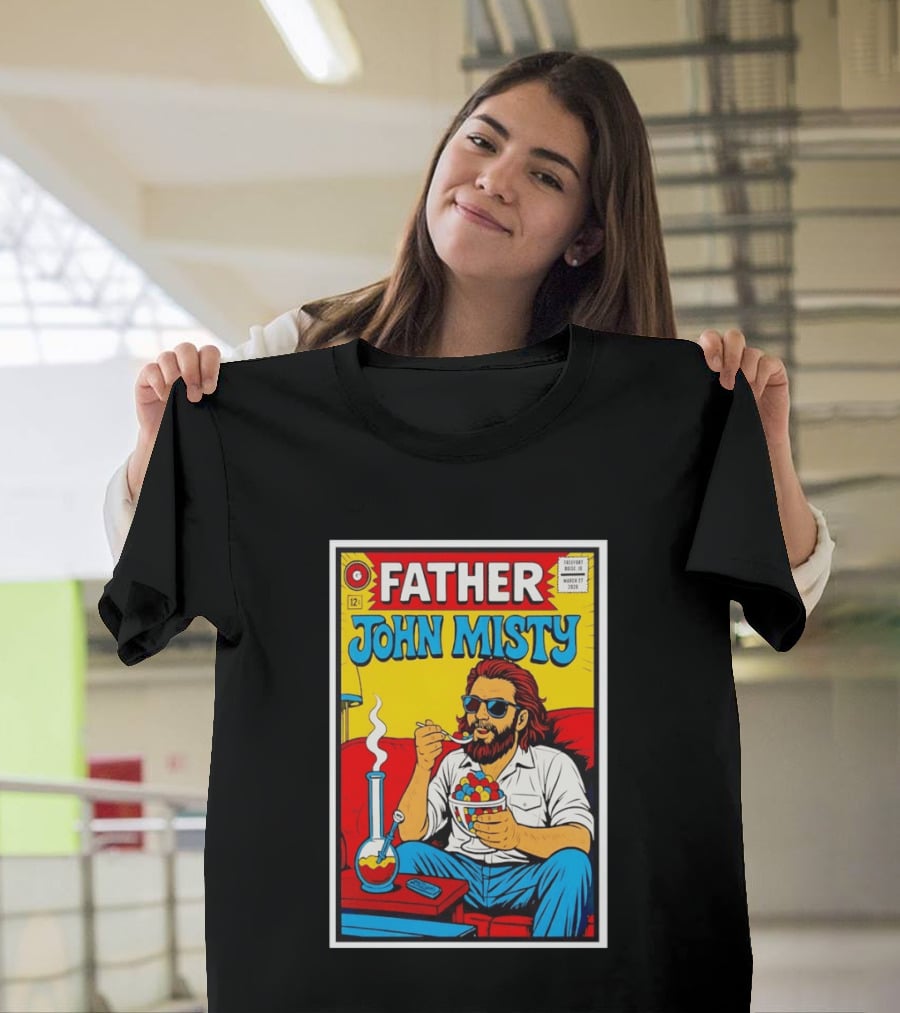 Father John Misty Trefort Music Hall March 27 2026 Comic T-Shirt