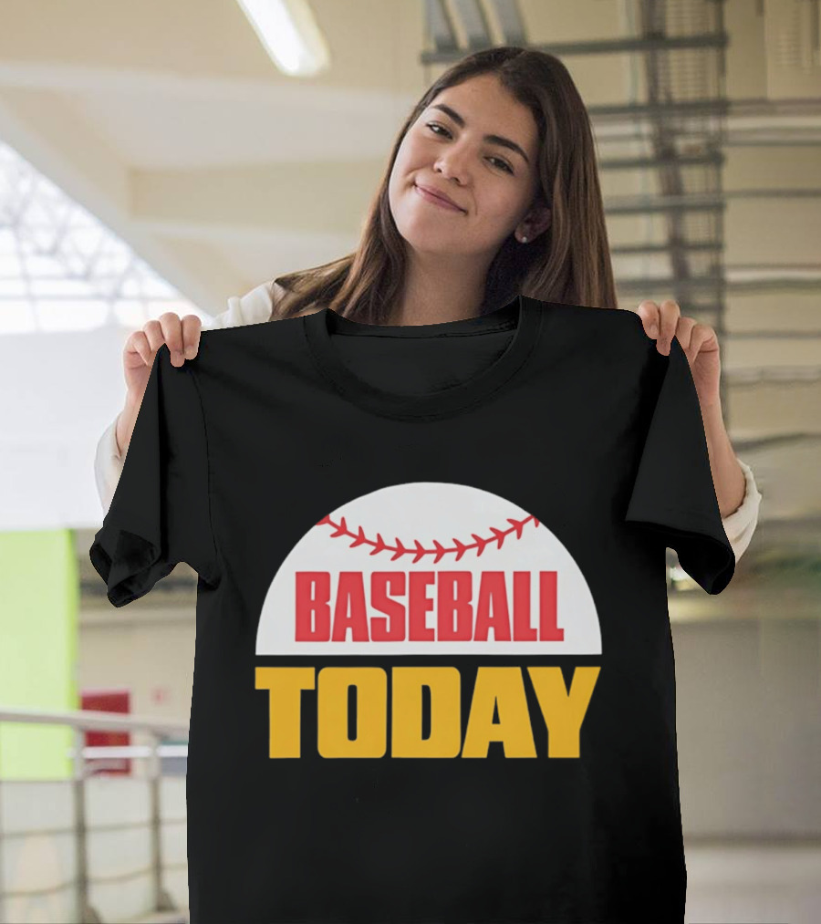 Baseball Today Embroidered 2026 Vintage Style Sports T-Shirt