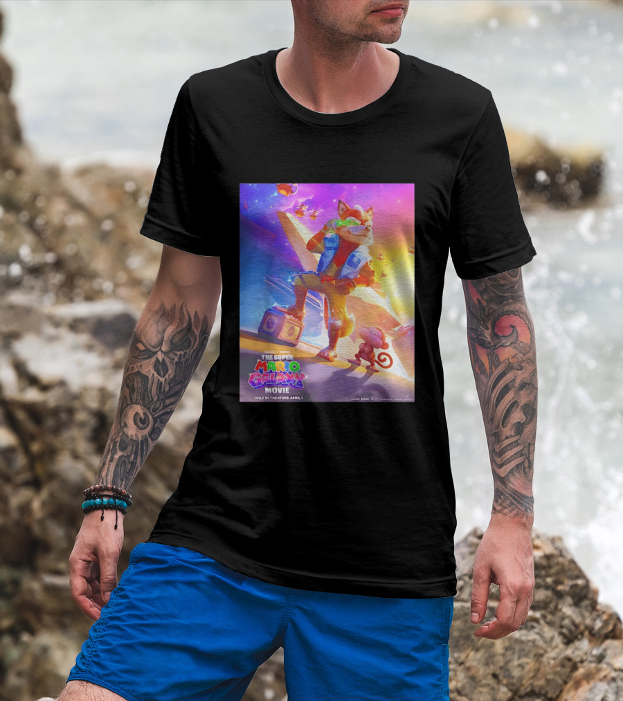 The Super Mario Galaxy Movie Featuring Fox McCloud Teaser T-Shirt