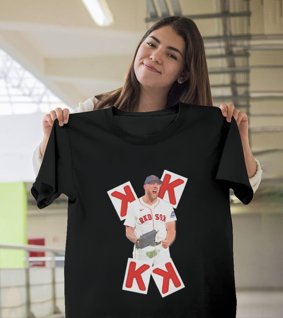 Garrett Crochet Red Sox Strikeout K Cards T-Shirt