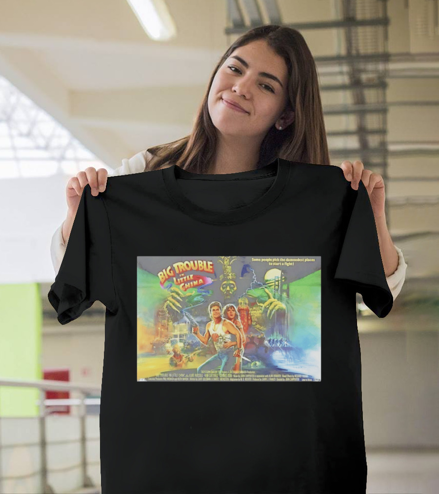 Big Trouble In Little China Culture Pop Movie Art Featuring Classic Characters T-Shirt