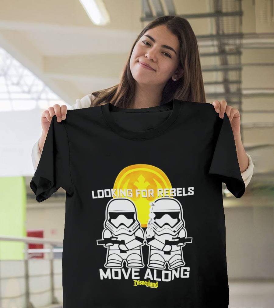 Stormtrooper Search Looking For Rebels Move Along Disneyland T-Shirt
