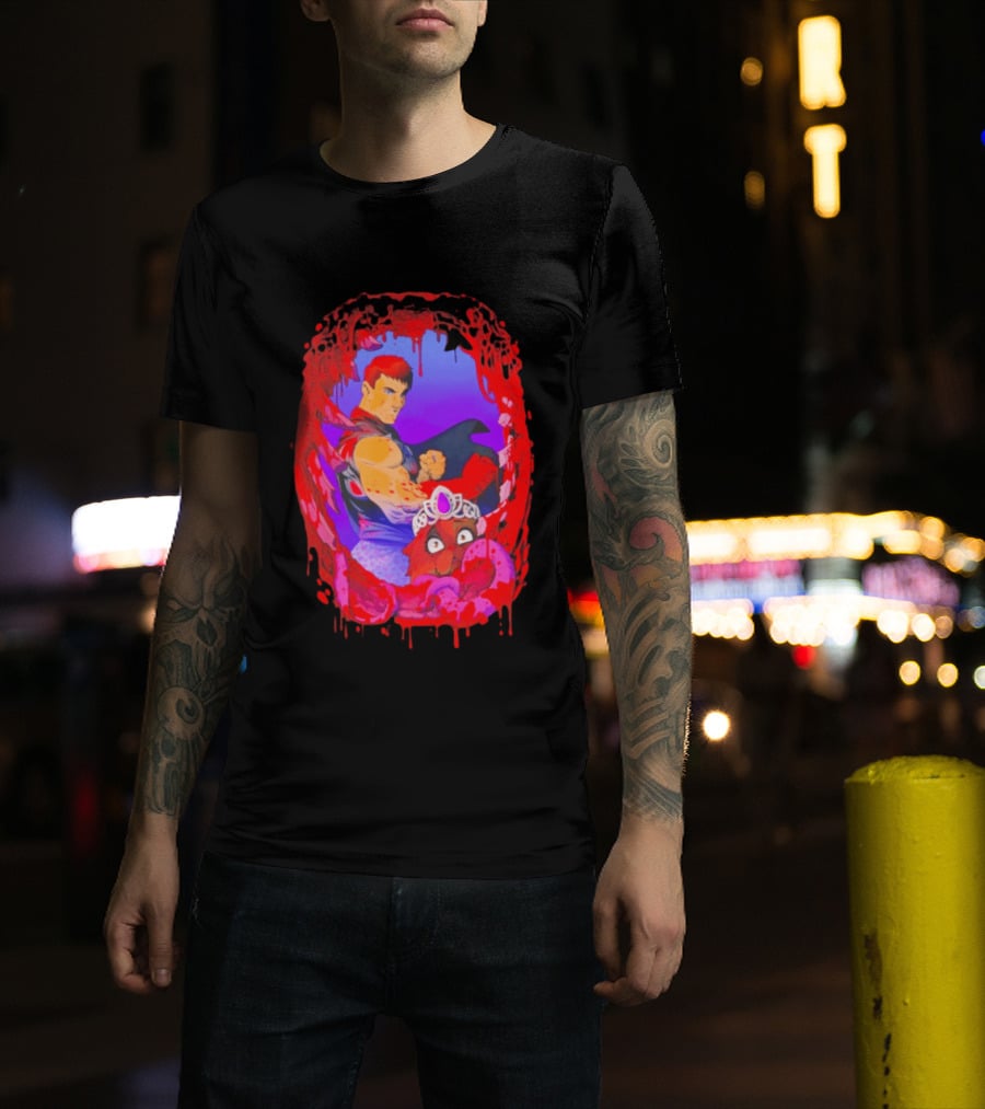 Carl Princess Donut Dungeon Crawler Carl Blood Dripping Frame Fantasy T-Shirt