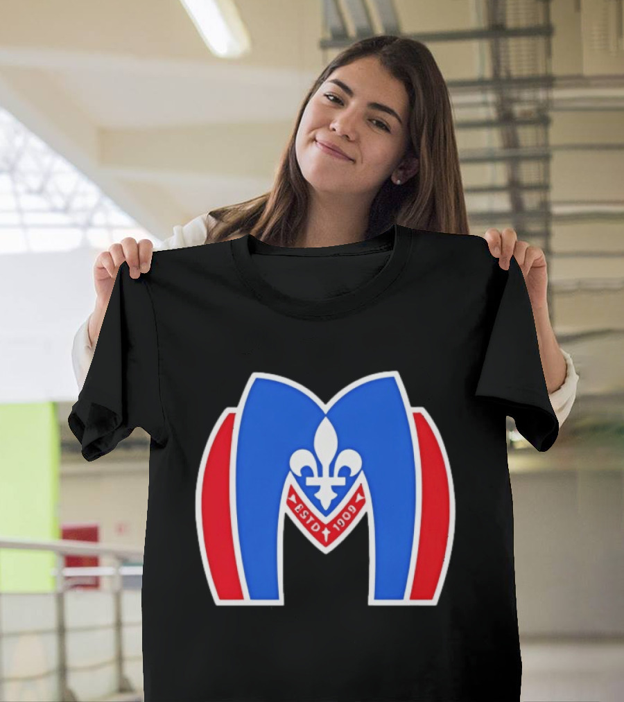 Montreal Metros Shane Hollander ESTD 1909 Fleur De Lis T-Shirt