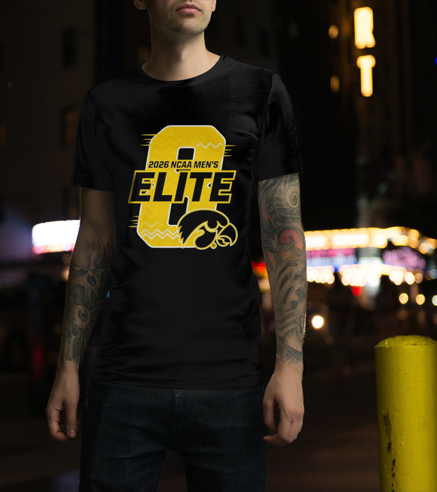 Iowa Hawkeyes 2026 NCAA Men's Elite 8 Basketball T-Shirt