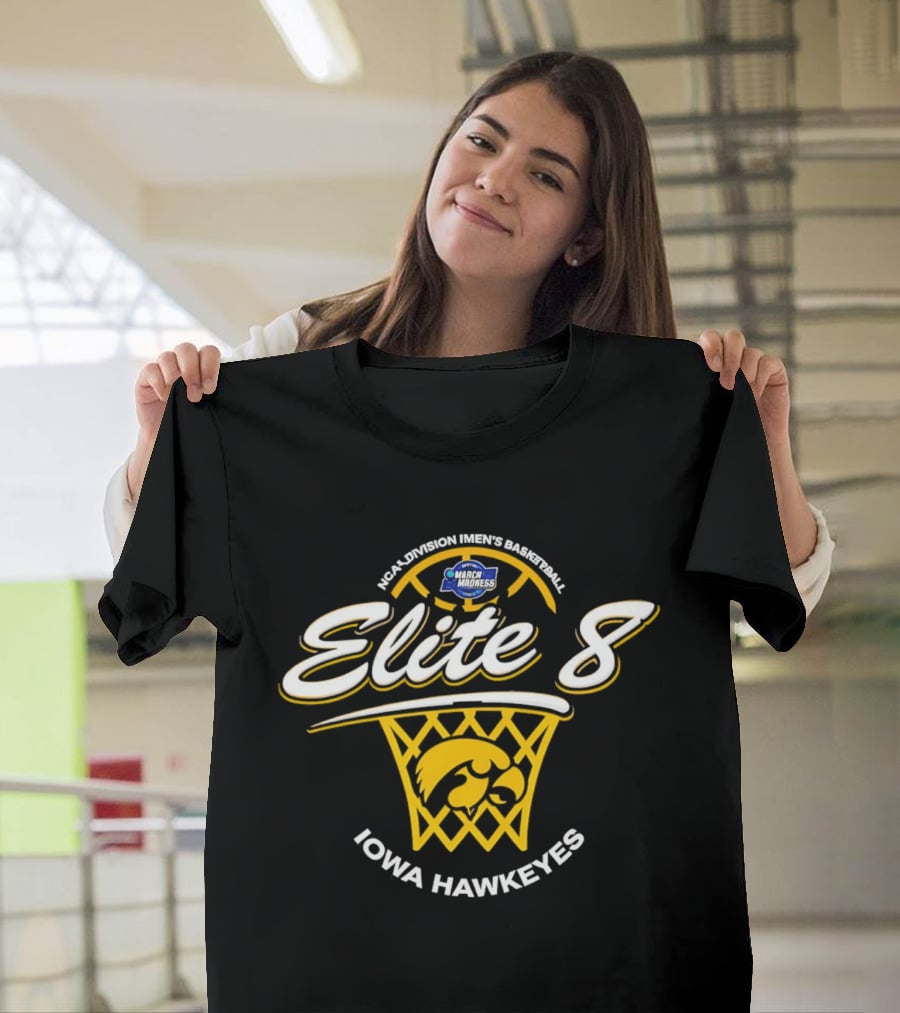 Iowa Hawkeyes NCAA Division Men's Basketball Elite Eight T-Shirt