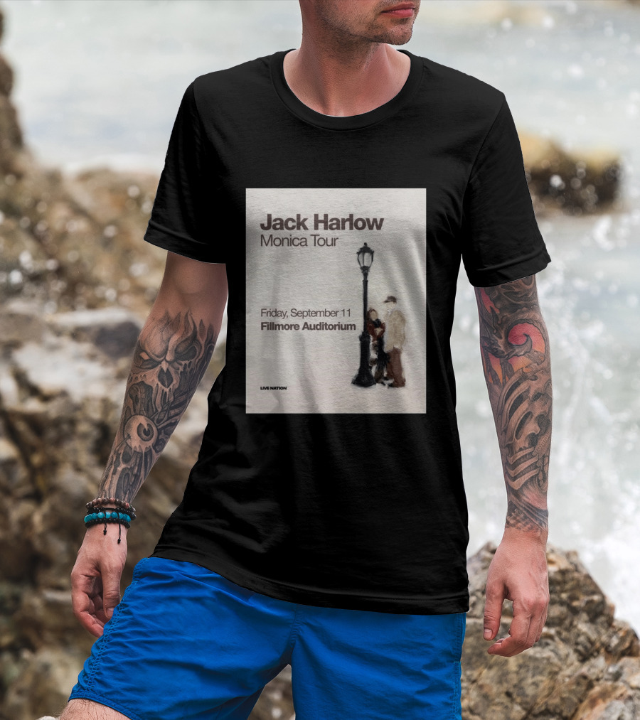 Jack Harlow Monica Tour Fillmore Auditorium Friday September 11 Live Nation T-Shirt