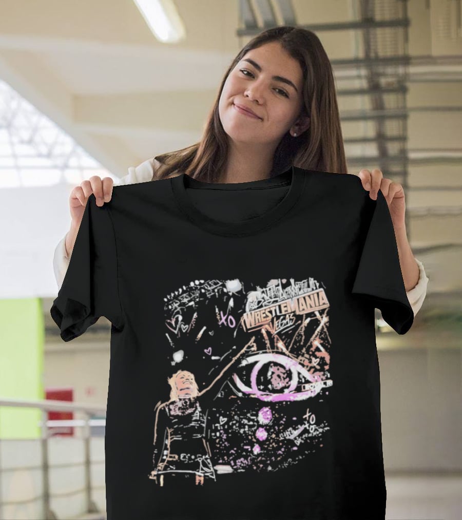 WrestleMania Las Vegas WWE Superstar Liv Morgan Victory Celebration T-Shirt