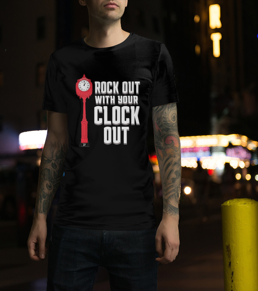 Rock Out With Your Clock Out Cincinnati Tower T-Shirt