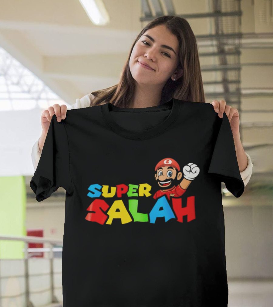 Super Salah Liverpool Fun Mario Gaming Adventure T-Shirt