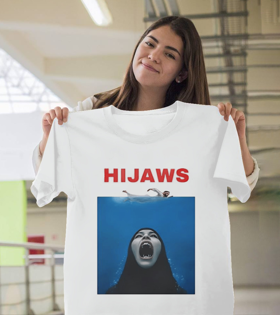 Hijaws Parody Jaws Movie T-Shirt
