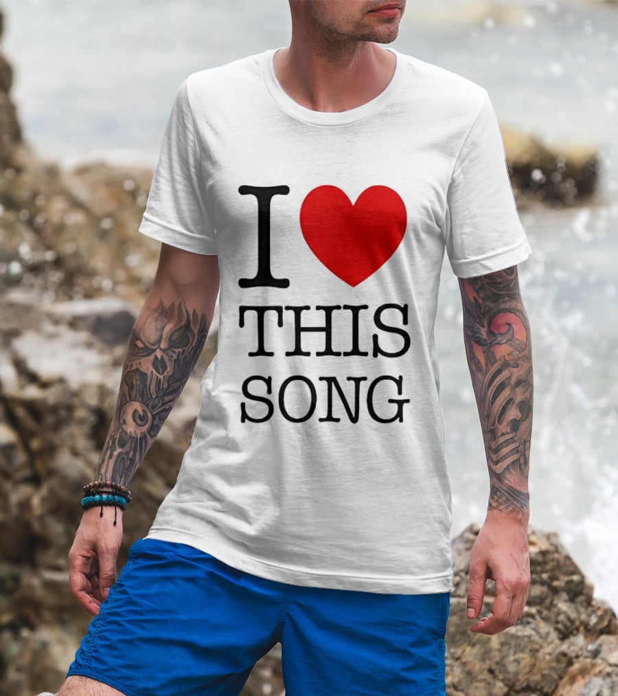 I Heart This Song Music Lover Enthusiast Trendy T-Shirt