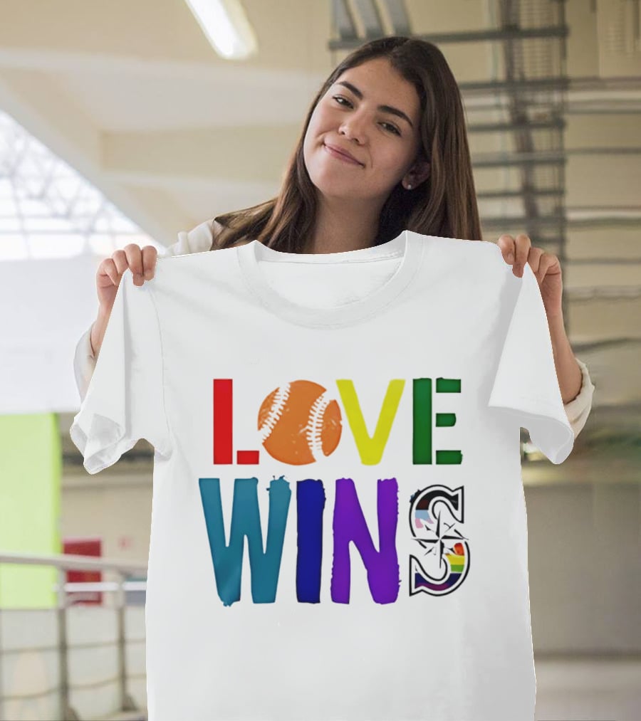 Seattle Mariners Love Wins Spirit Day 2026 T-Shirt