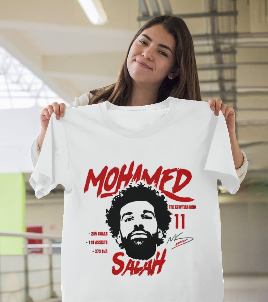 Liverpool Mohamed Salah Legend Number 11 King Of Goals T-Shirt