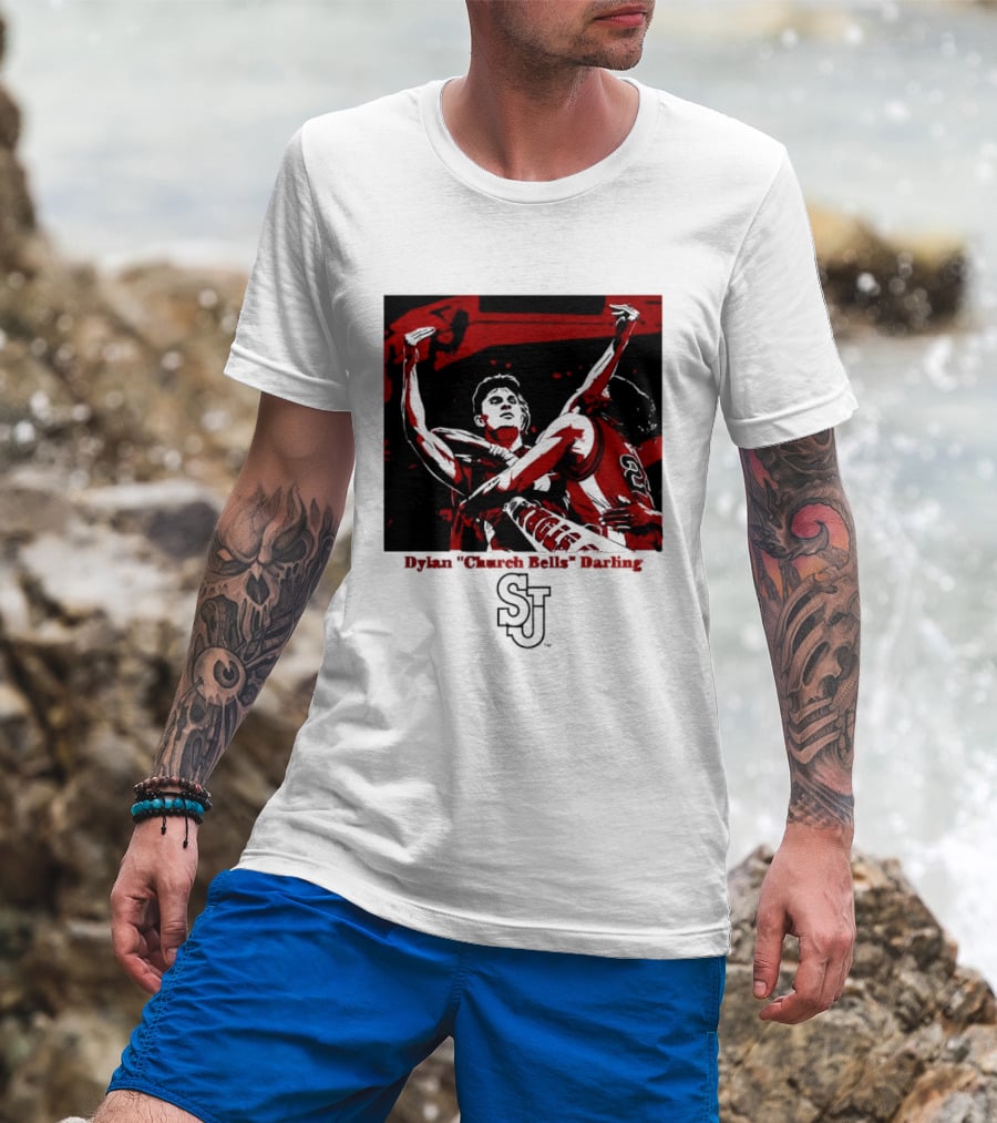 St John's Red Storm NCAA Basketball Dylan "Church Bells" Darling SJU T-Shirt