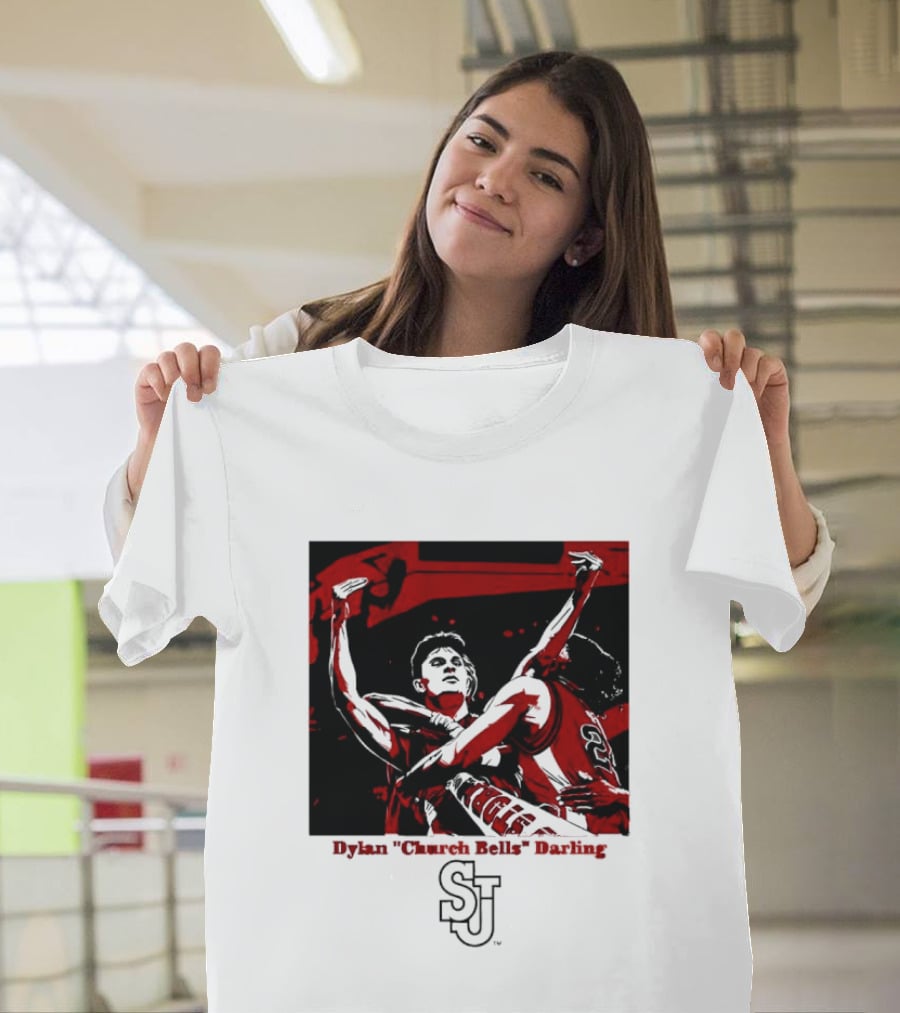 St John's Red Storm NCAA Basketball Dylan "Church Bells" Darling SJU T-Shirt