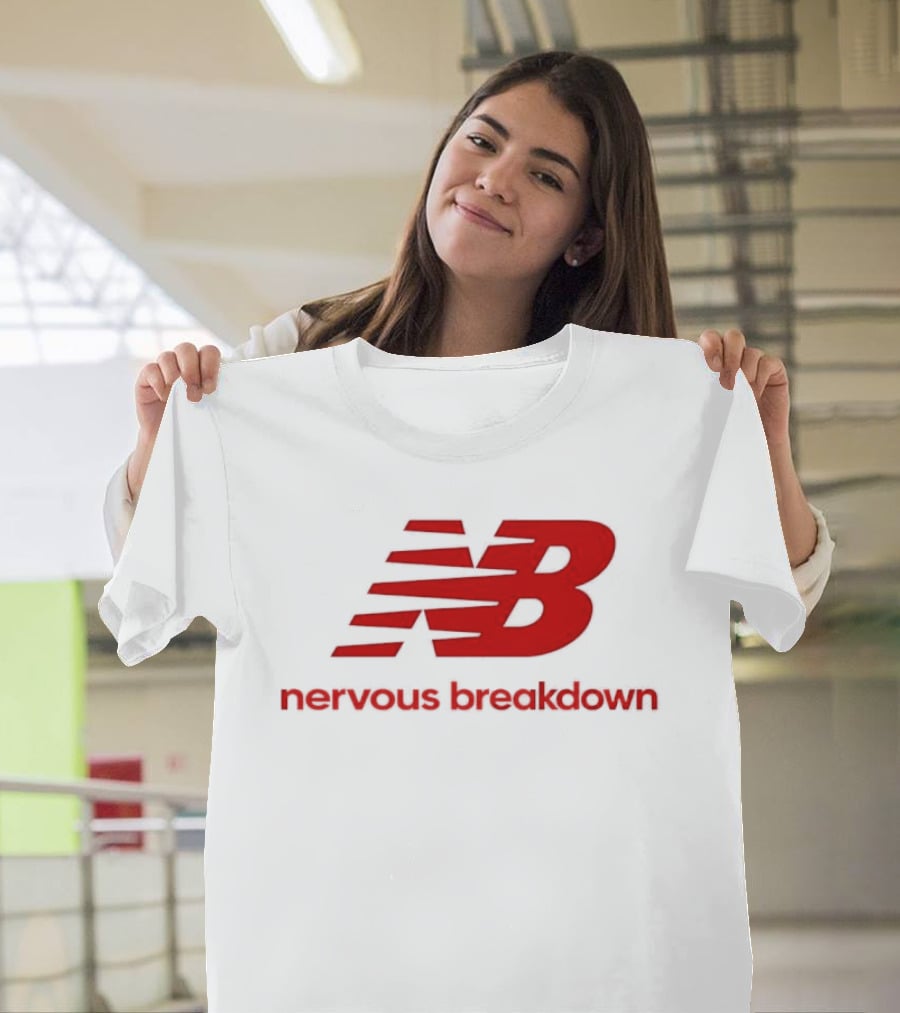 NB Nervous Breakdown Parody Bold Red T-Shirt